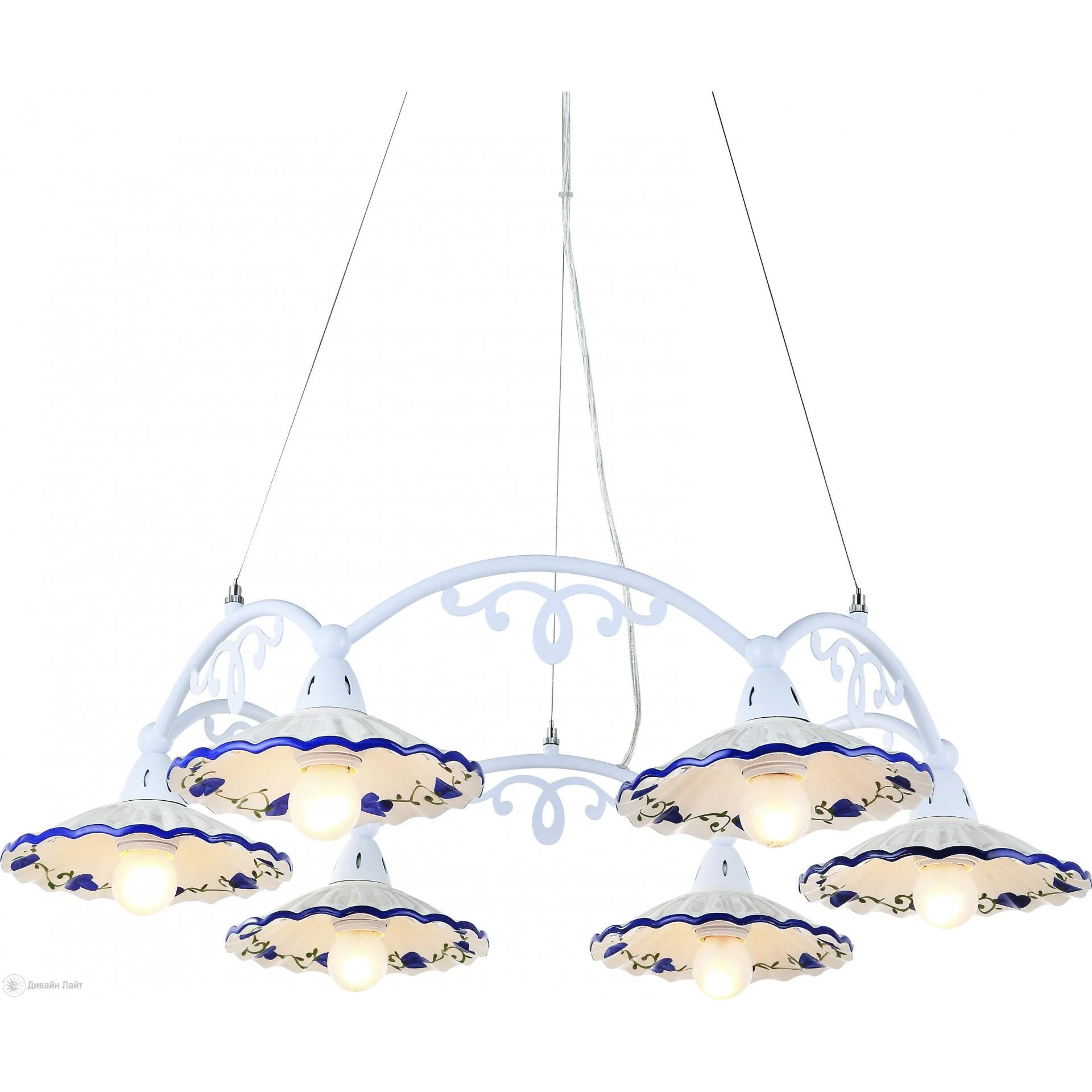 Подвесная люстра ARTE Lamp Anna A6473LM-6WH