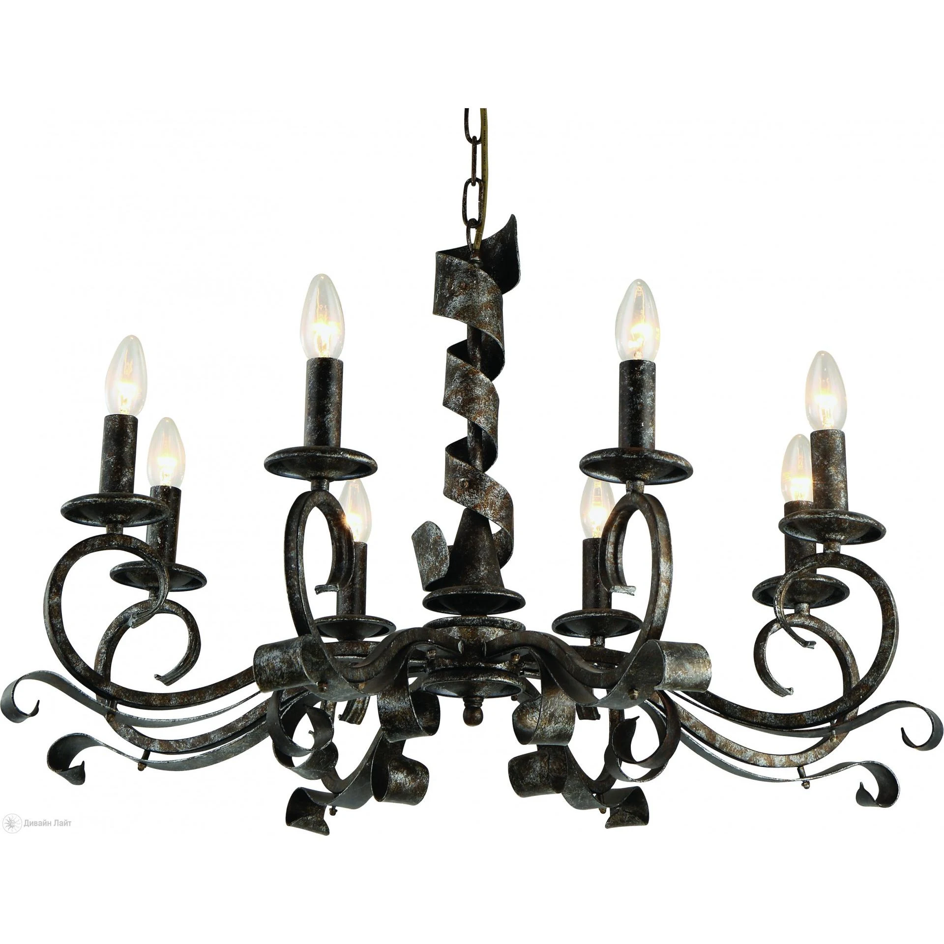 Подвесная люстра ARTE Lamp ARENA A8952LM-8BG