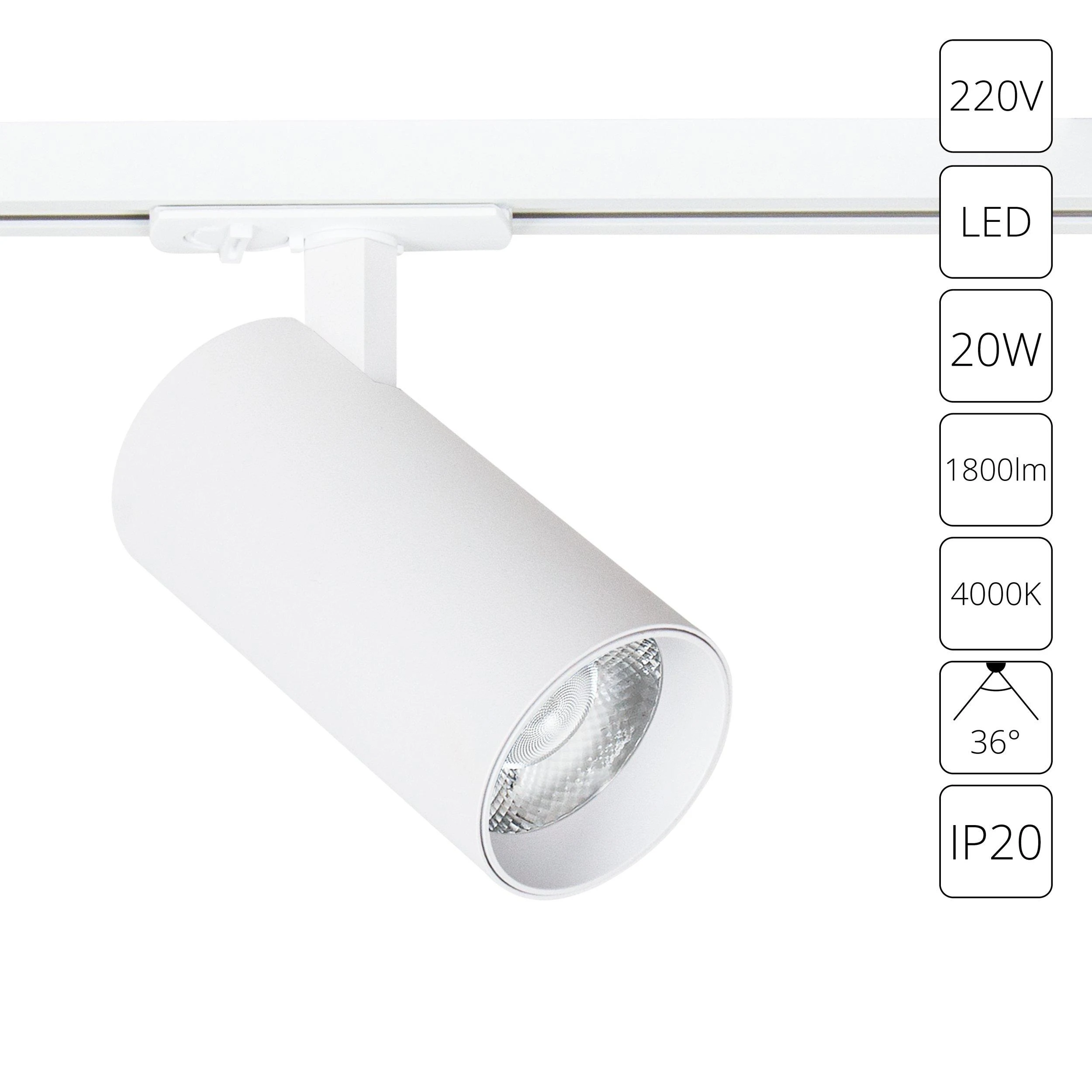 Светильник на шине ARTE Lamp Bene A1947PL-1WH