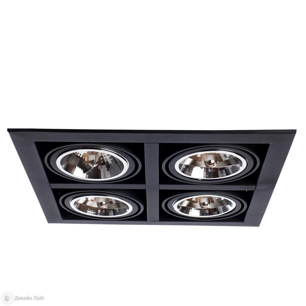 Встраиваемый светильник ARTE Lamp Cardani A5935PL-4BK