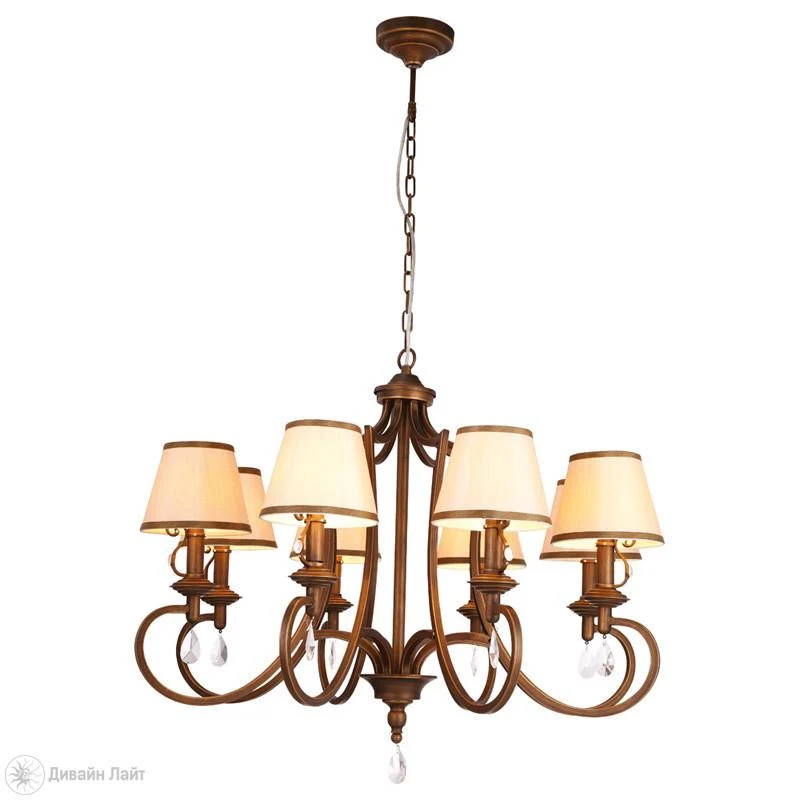 Подвесная люстра ARTE Lamp CASTELLO A6016LM-8BG