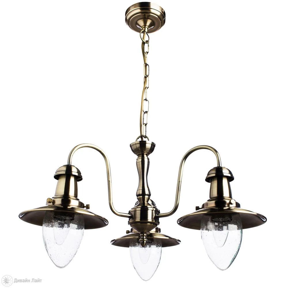 Подвесная люстра ARTE Lamp FISHERMAN A5518LM-3AB