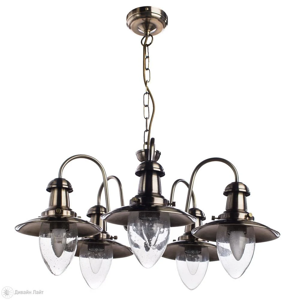 Подвесная люстра ARTE Lamp FISHERMAN A5518LM-5AB