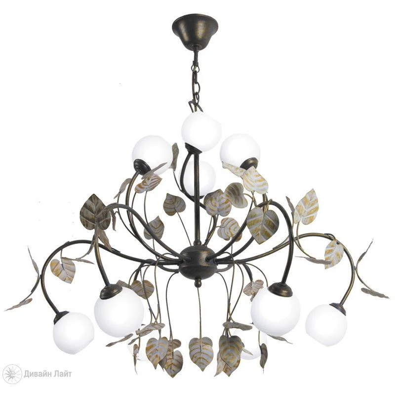 Подвесная люстра ARTE Lamp FLORA A3539LM-10BG