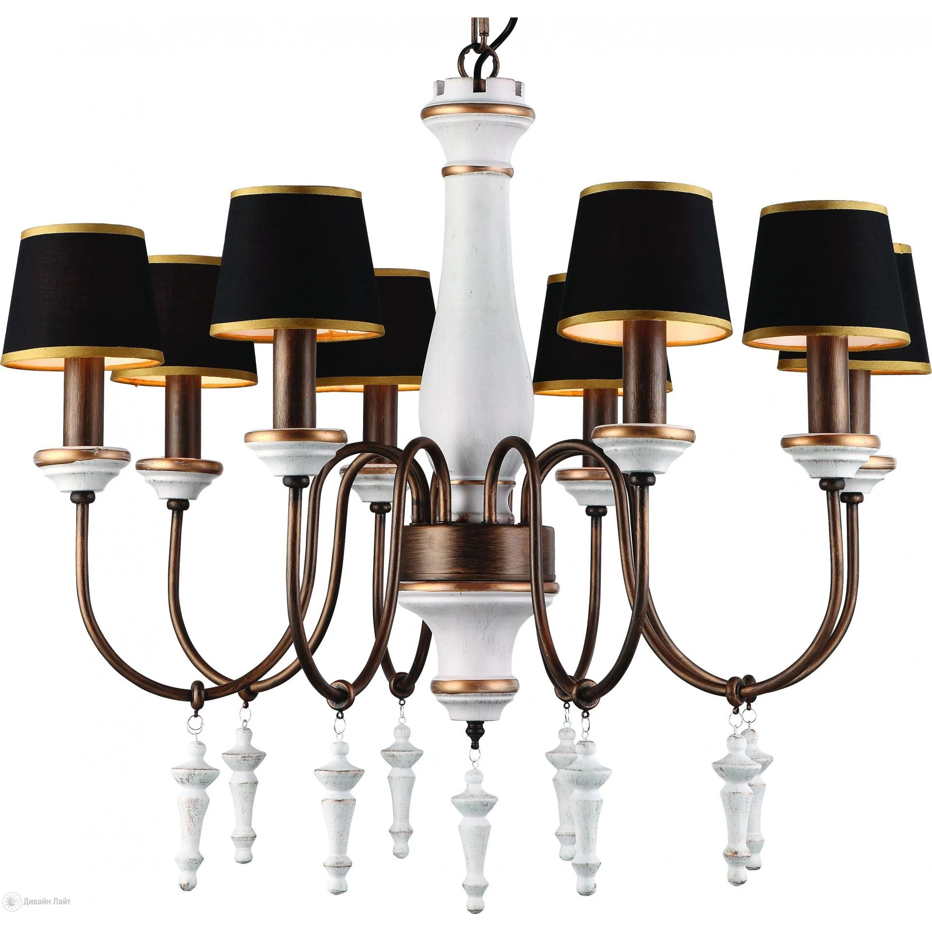 Подвесная люстра ARTE Lamp Fortezza A1843LM-8BG