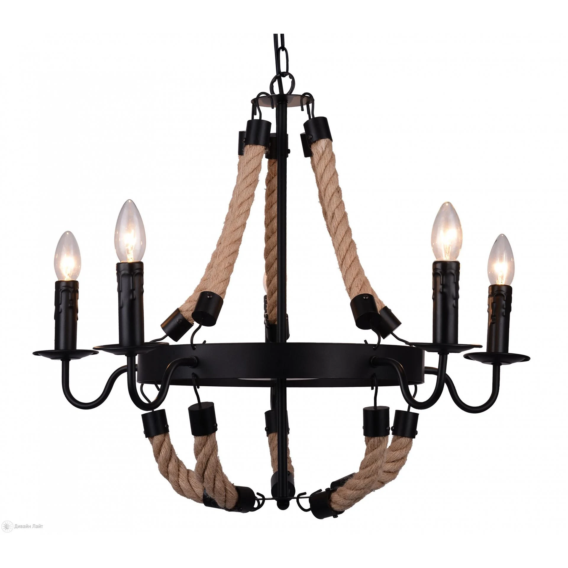 Подвесная люстра ARTE Lamp MARSIGLIA A8956LM-5BK