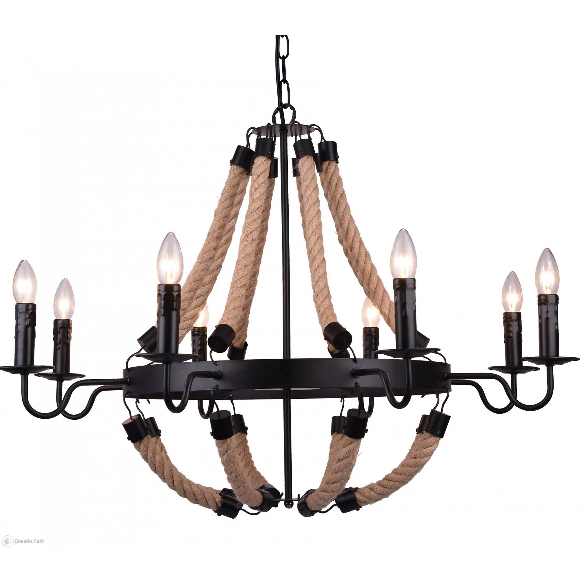 Подвесная люстра ARTE Lamp MARSIGLIA A8956LM-8BK