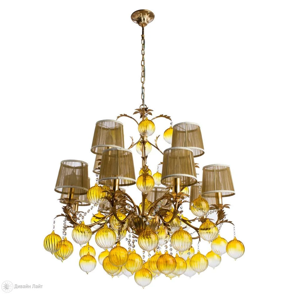 Подвесная люстра ARTE Lamp MONARCH A1199LM-8-4GO