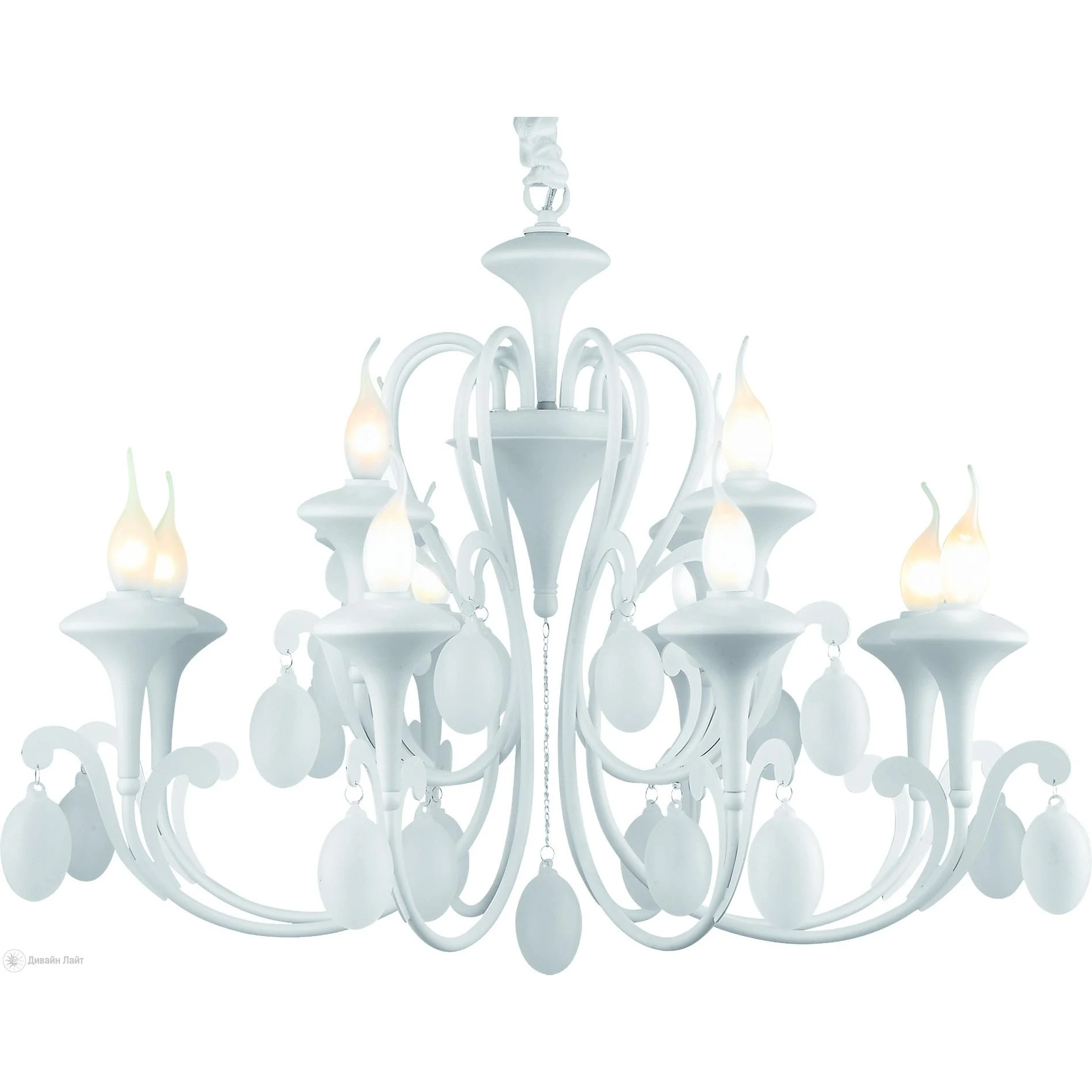 Подвесная люстра ARTE Lamp MONTMATRE A3239LM-12WH
