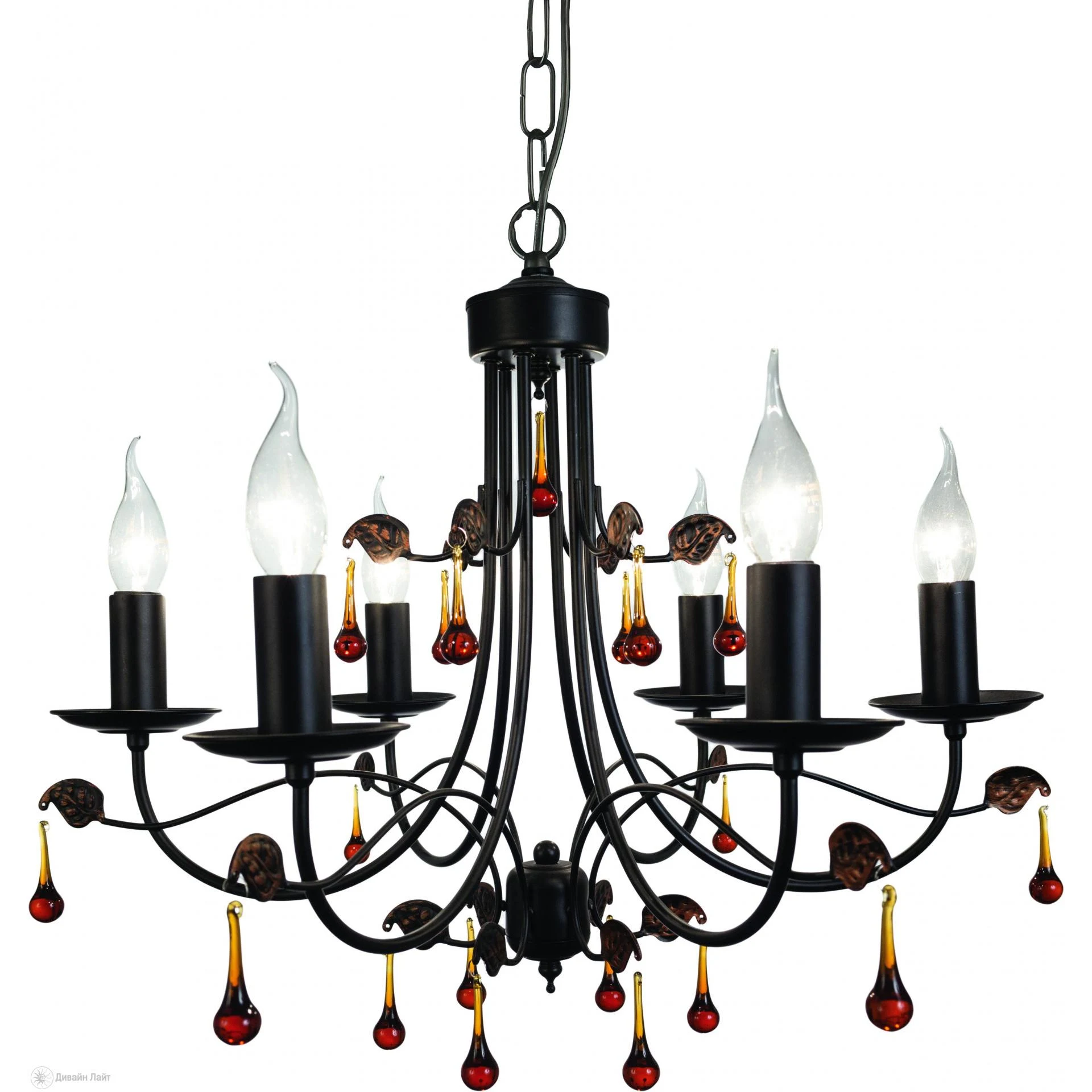 Подвесная люстра ARTE Lamp Moscow A6106LM-6BK