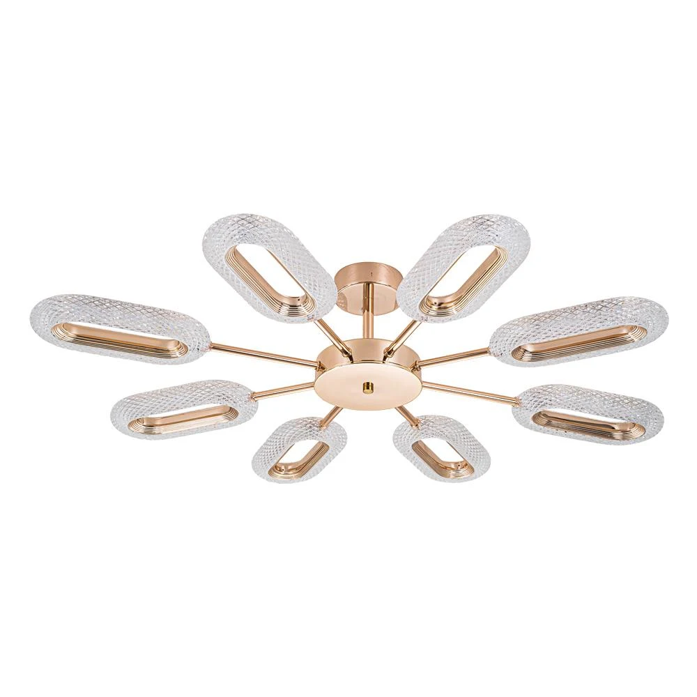 Люстра на штанге ARTE Lamp OVALE A2489PL-8GO