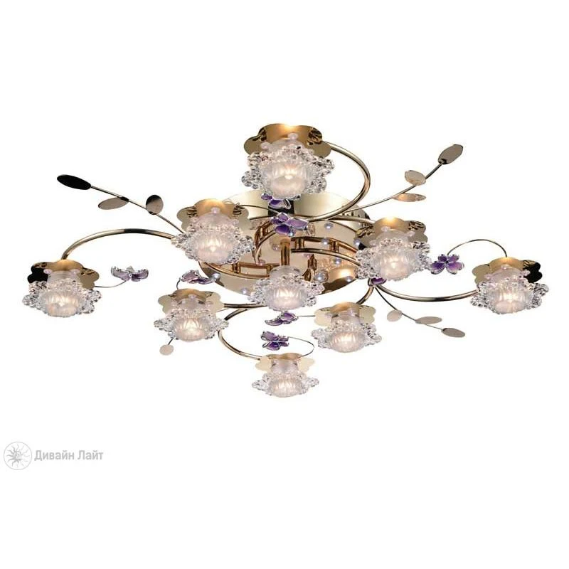 Накладная люстра ARTE Lamp PETALI A3109PL-9GO