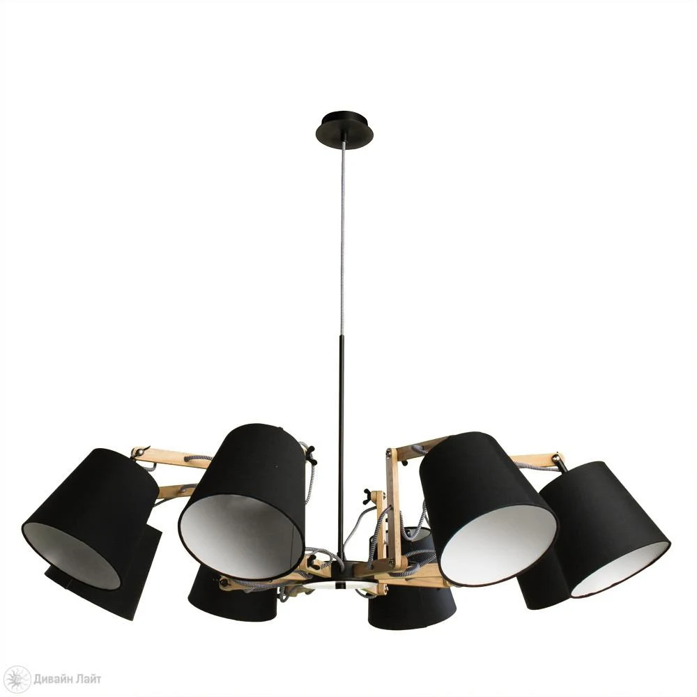 Люстра на штанге ARTE Lamp PINOCCIO A5700LM-8BK