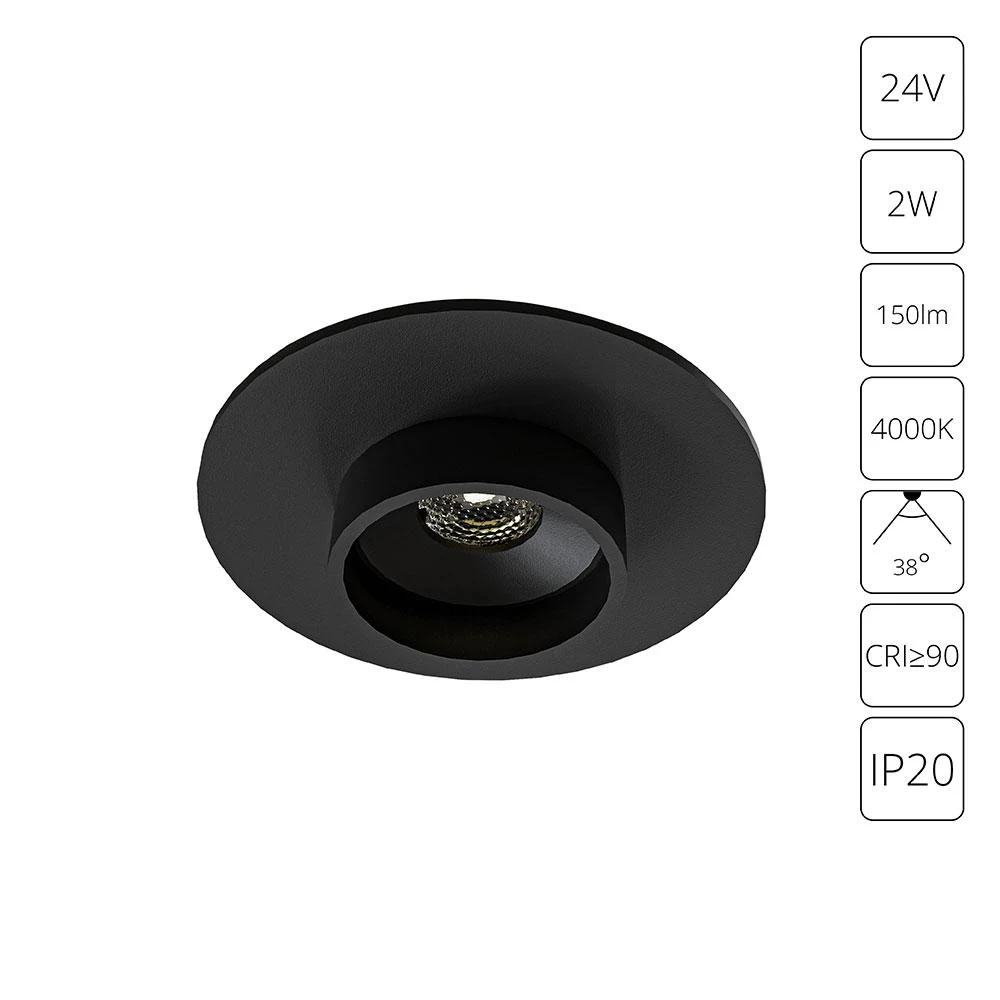 Встраиваемый светильник ARTE Lamp PRESTO A6182PL-1BK