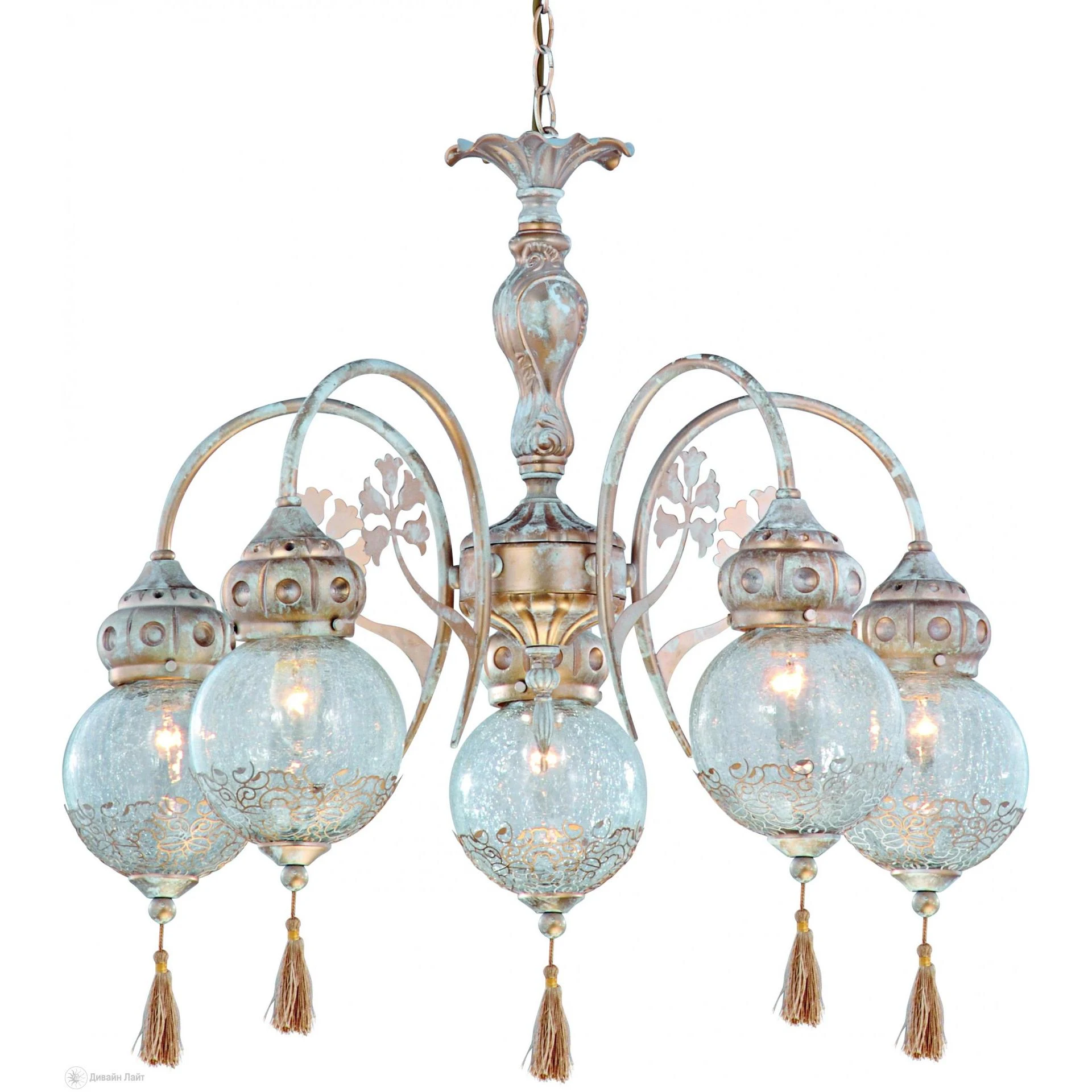 Подвесная люстра ARTE Lamp Ramses A2145LM-5GA