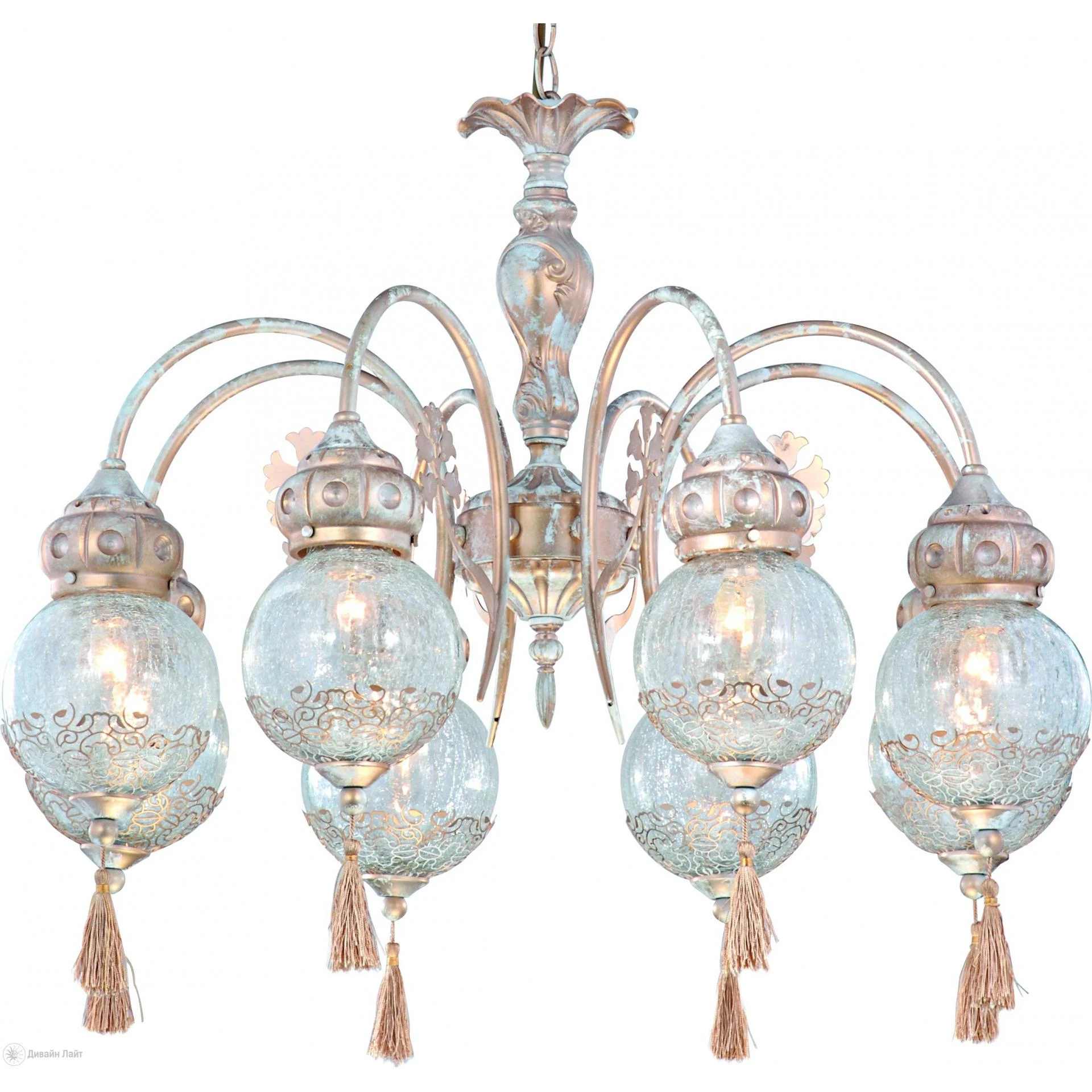 Подвесная люстра ARTE Lamp Ramses A2145LM-8GA