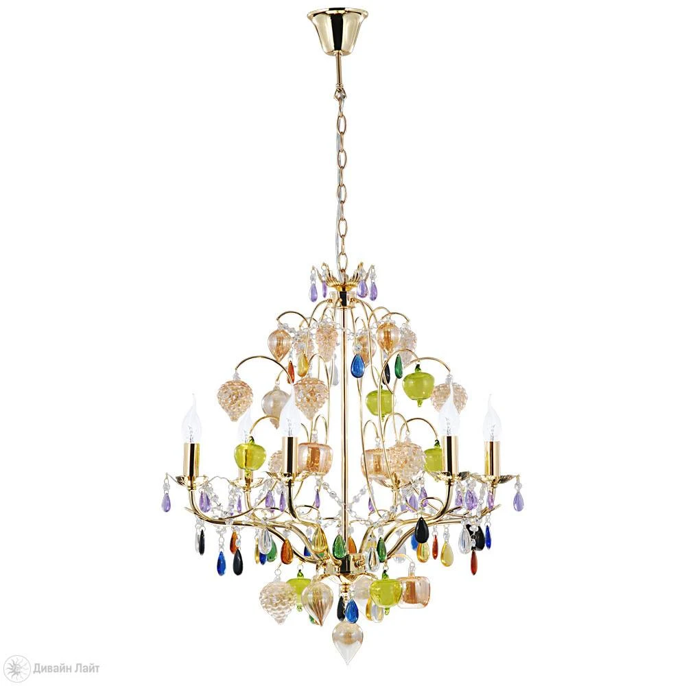 Подвесная люстра ARTE Lamp Ricchezza A2011LM-6GO