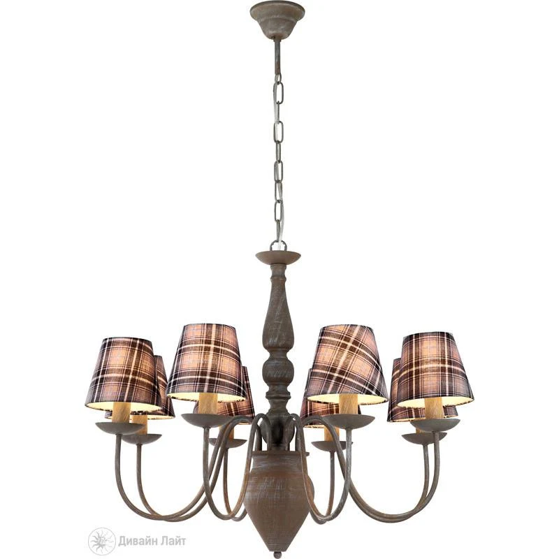 Подвесная люстра ARTE Lamp SCOTCH A3090LM-8GY