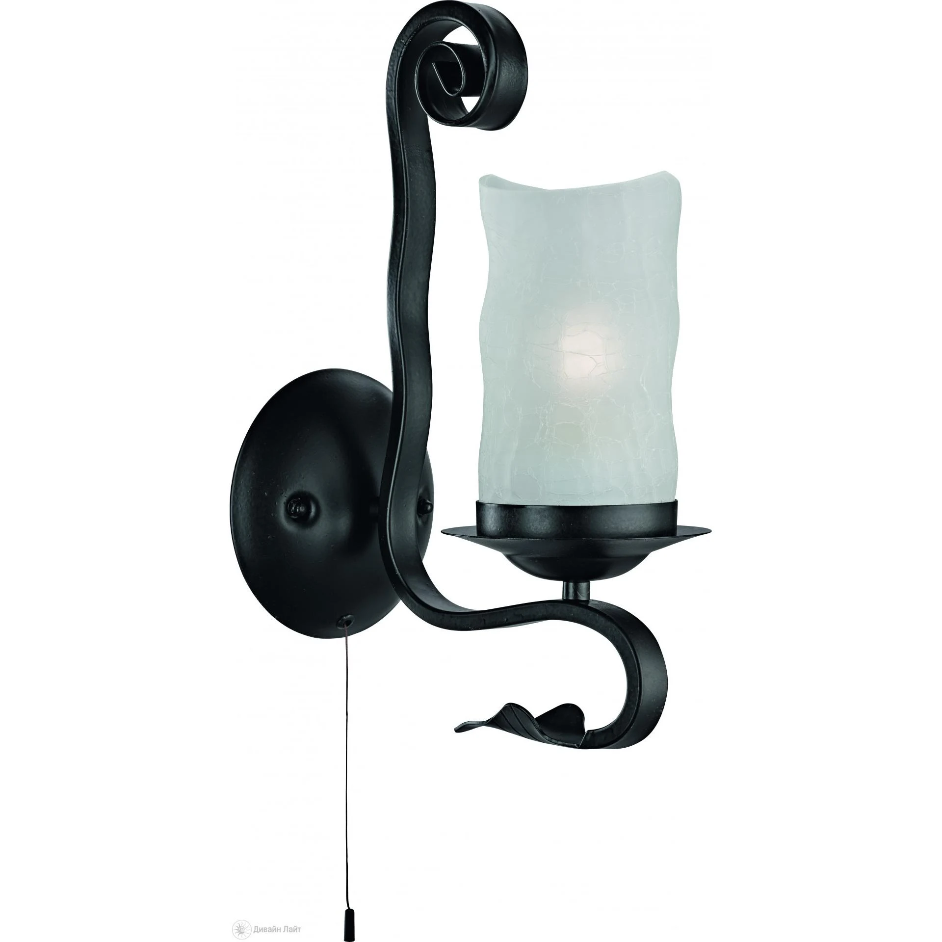 Бра ARTE Lamp SCROLL A7915AP-1BK