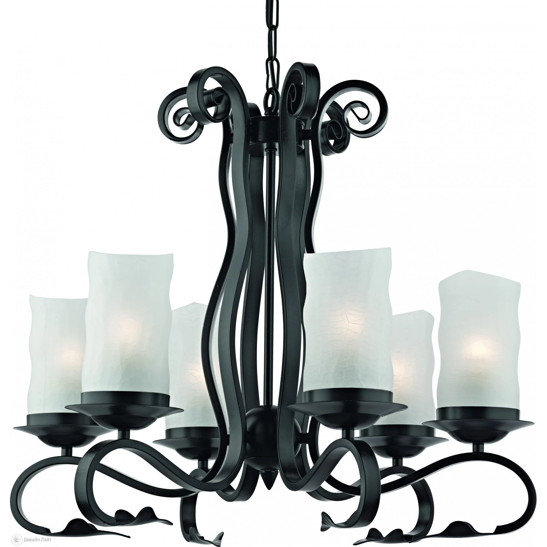 Подвесная люстра ARTE Lamp SCROLL A7915LM-6BK