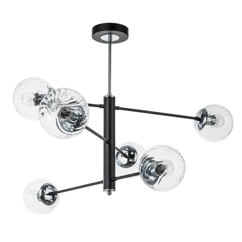 Люстра на штанге ARTE Lamp SEGIN A3566PL-6BK