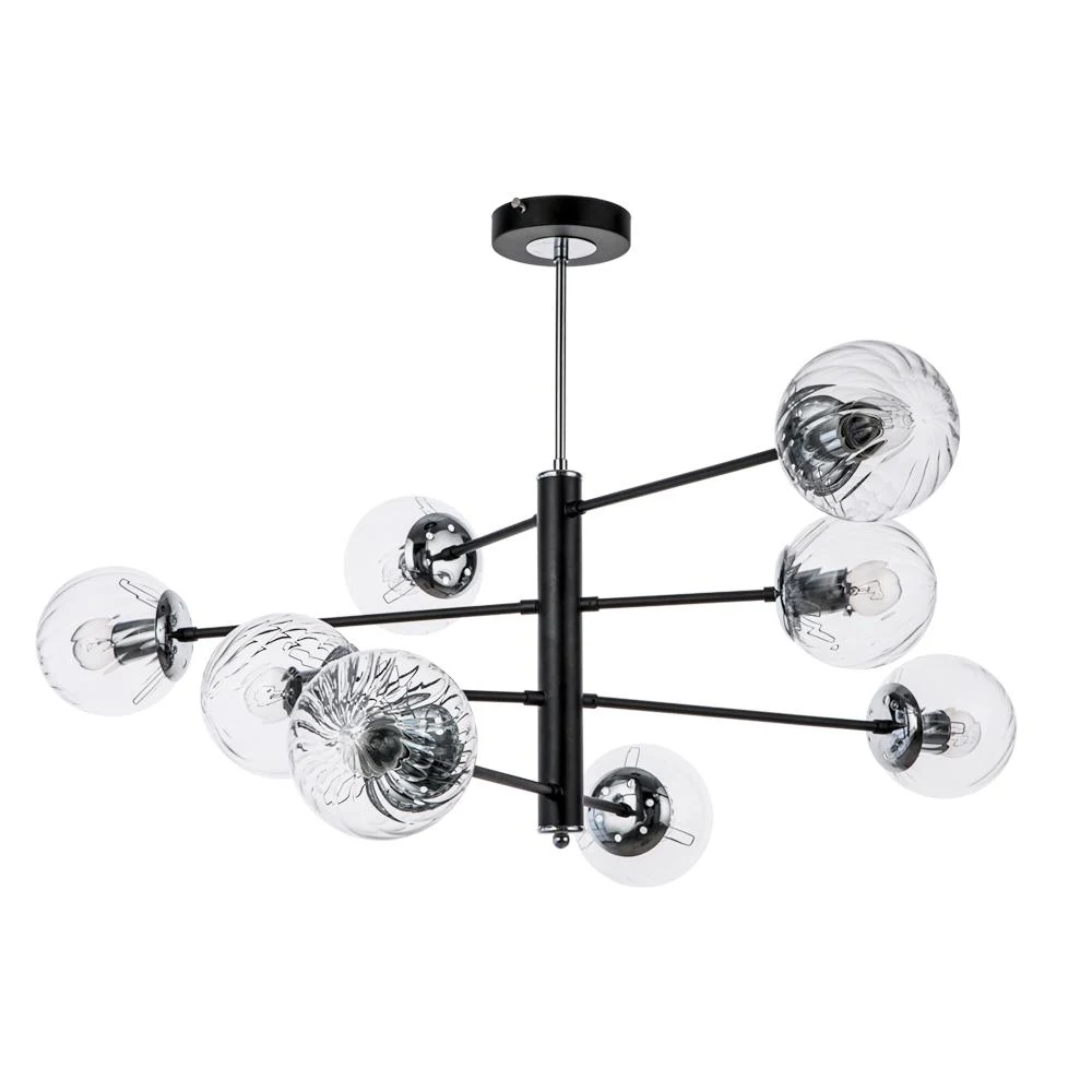 Люстра на штанге ARTE Lamp SEGIN A3566PL-8BK