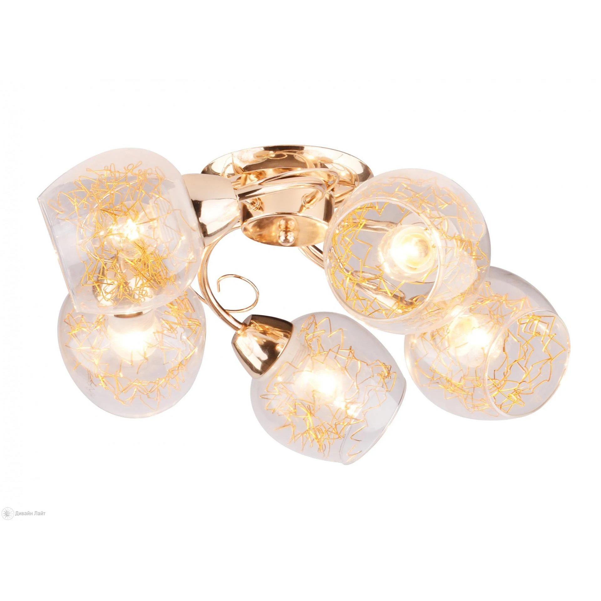 Накладная люстра ARTE Lamp SERPENTINA A5006PL-5GO