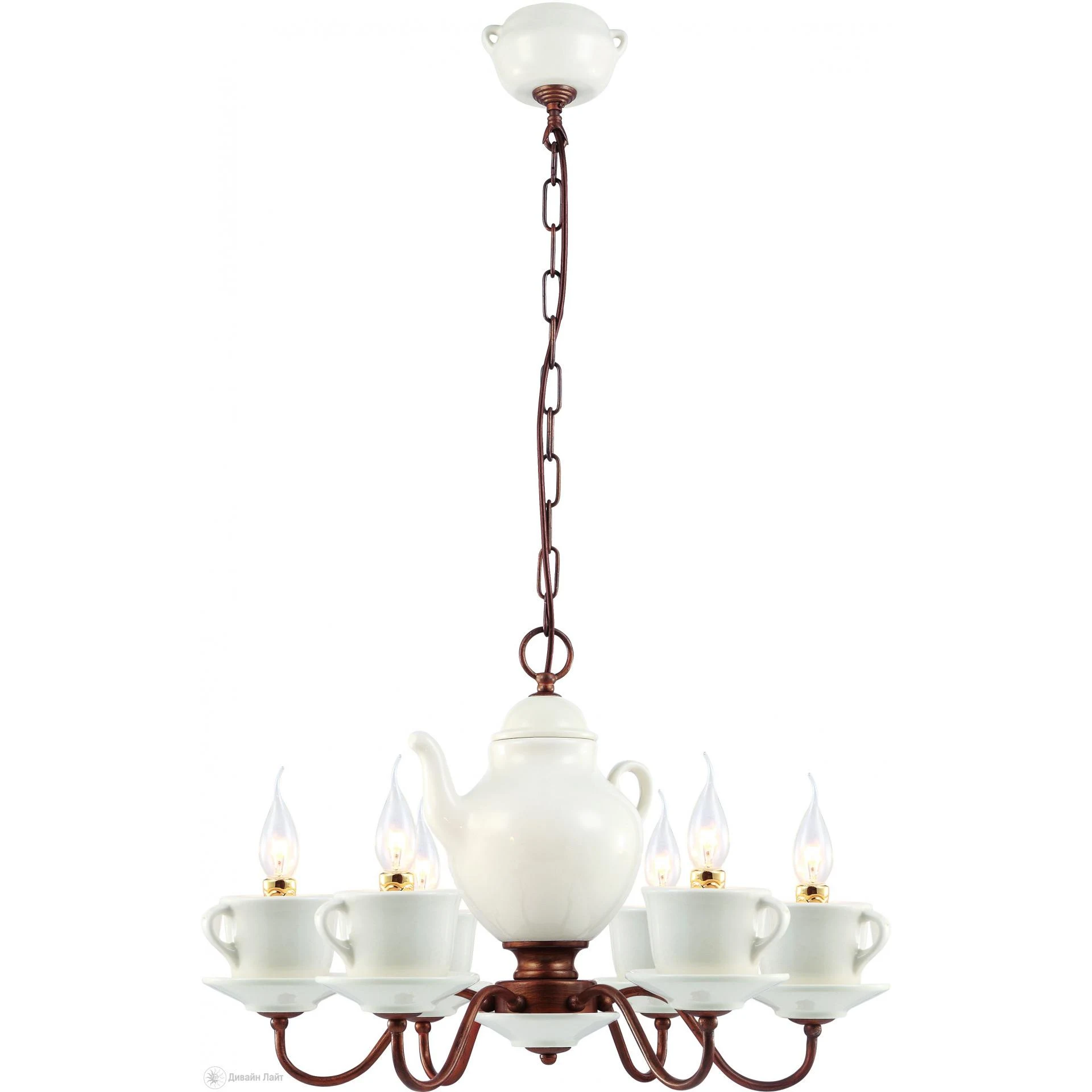 Подвесная люстра ARTE Lamp SERVIZIO A6483LM-6WH