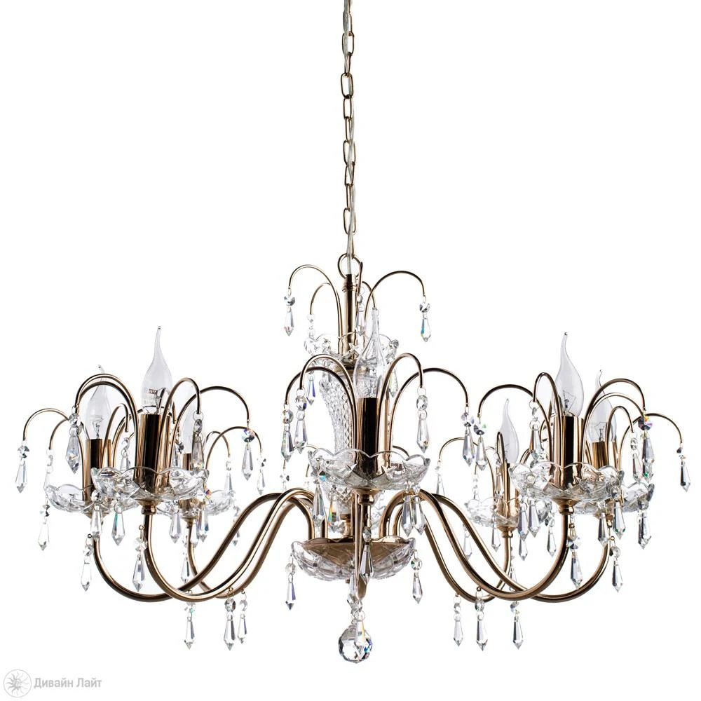 Подвесная люстра ARTE Lamp Sparkles A3054LM-8GO