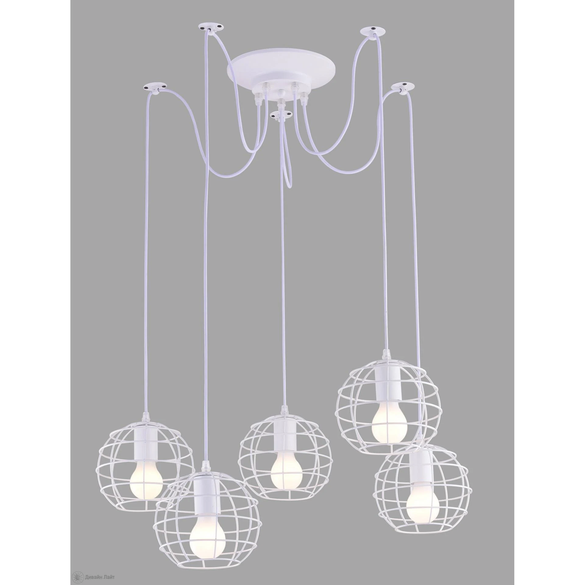 Подвесная люстра ARTE Lamp SPIDER A1110SP-5WH