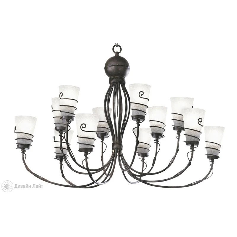 Подвесная люстра ARTE Lamp SPIRAL A9051LM-12BR