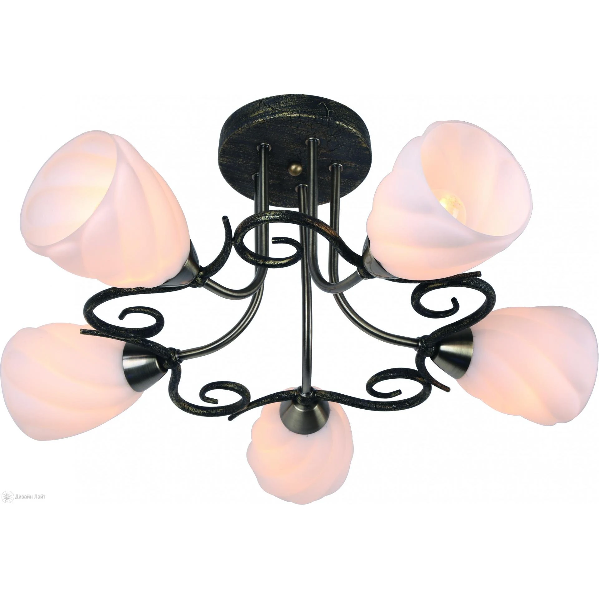 Накладная люстра ARTE Lamp Swirls A6253PL-5BA
