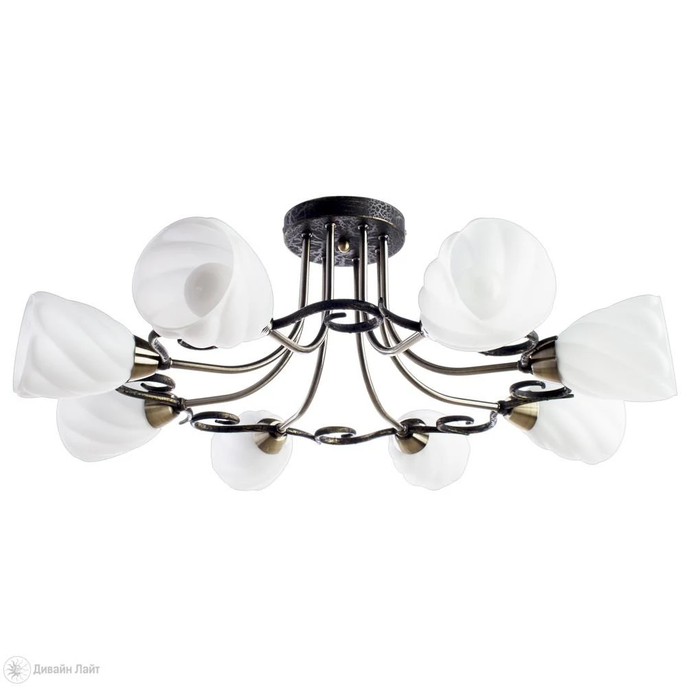 Накладная люстра ARTE Lamp Swirls A6253PL-8BA