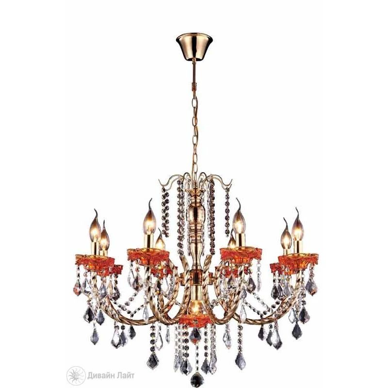 Подвесная люстра ARTE Lamp VOLPE A3303LM-8-1GO