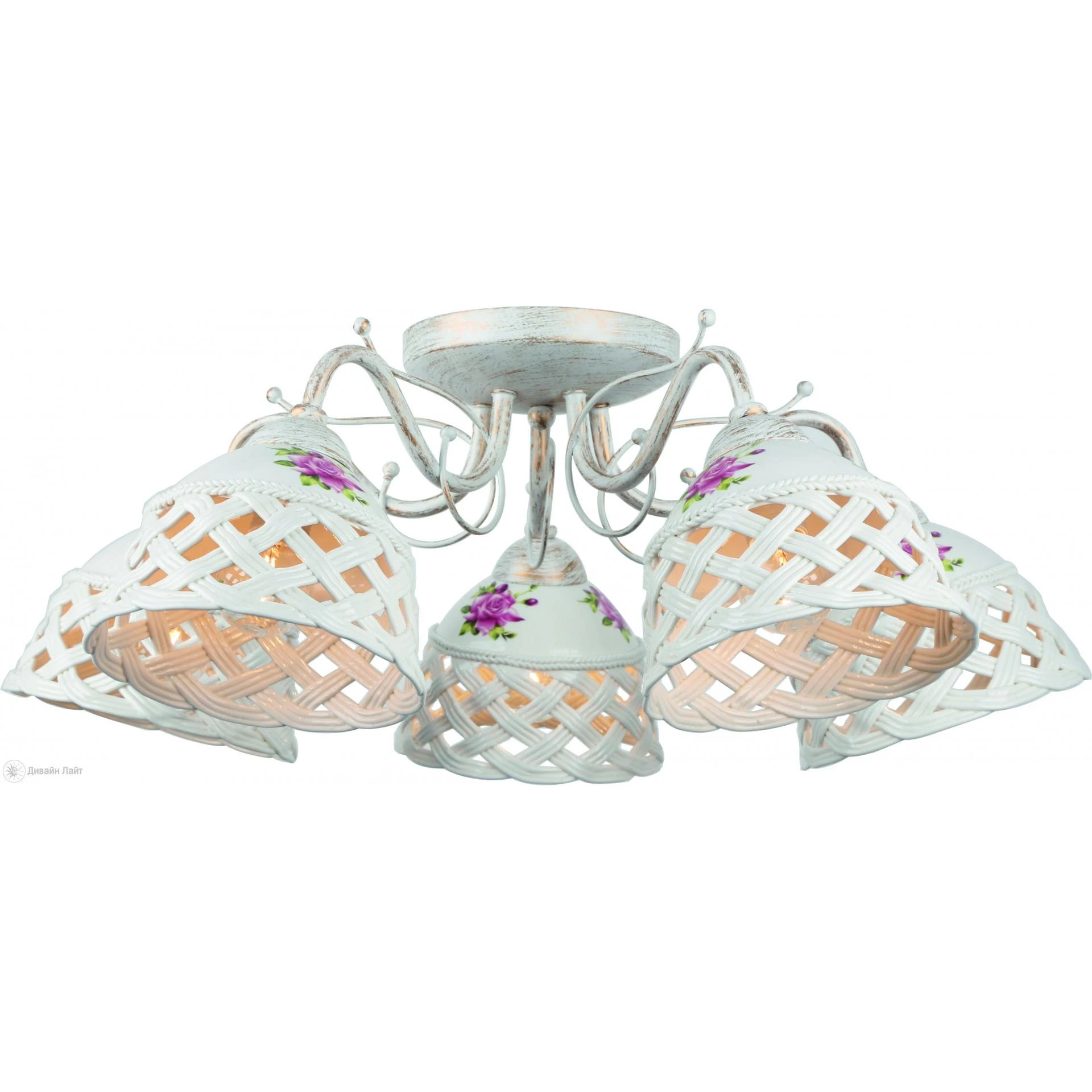 Накладная люстра ARTE Lamp WICKER A6616PL-5WG