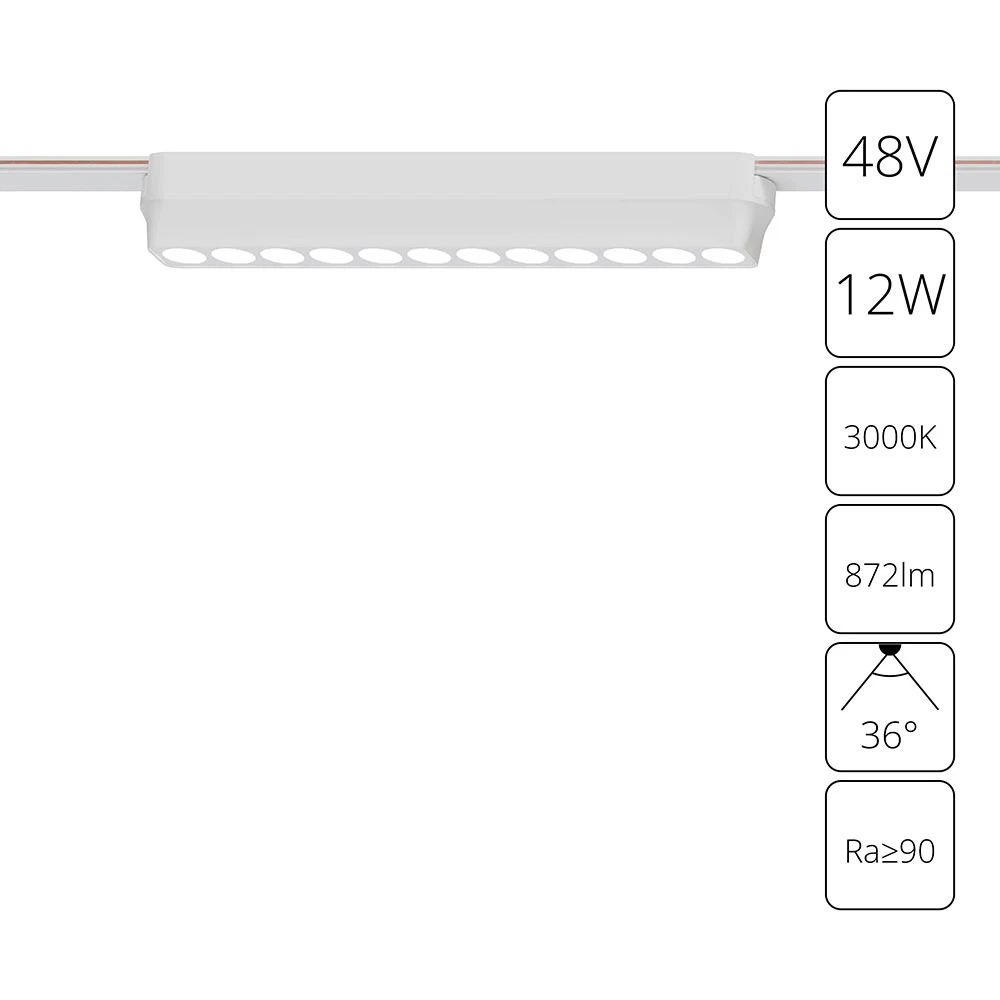 Магнитный трековый светильник Arte Lamp RAPID A1154PL-1WH