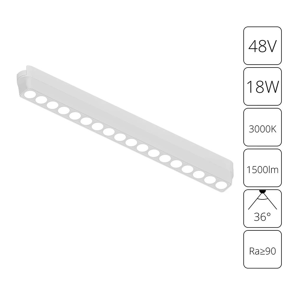 Магнитный трековый светильник Arte Lamp RAPID A1169PL-1WH
