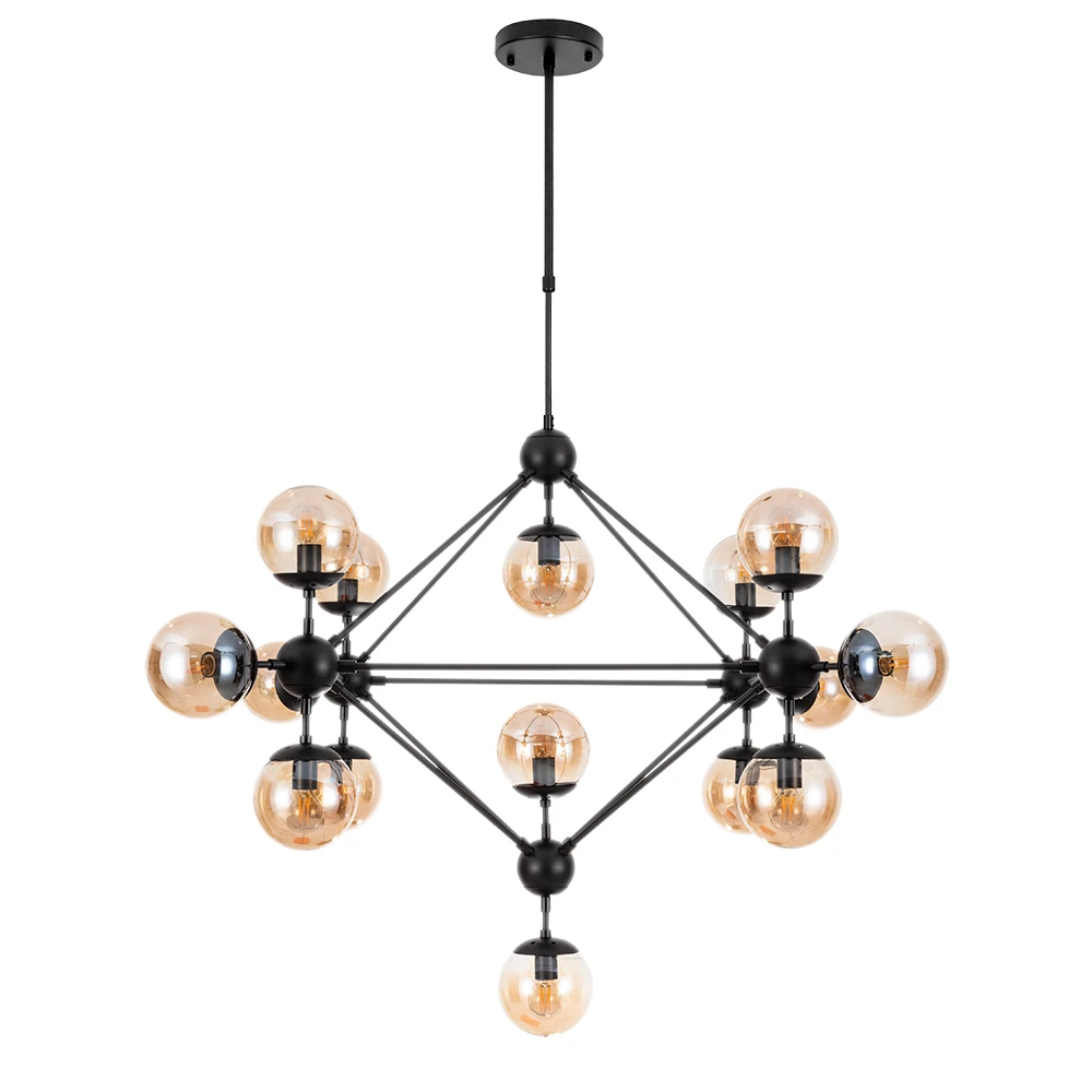 Люстра на штанге Arte Lamp BOLLA A1664SP-15BK