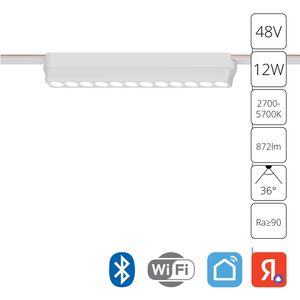 Магнитный трековый светильник Arte Lamp RAPID SMART A2954PL-1WH