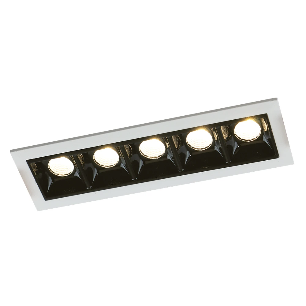 Точечный встраиваемый светильник Arte Lamp GRILL A3153PL-5BK
