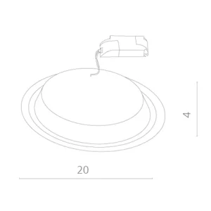 Точечный встраиваемый светильник Arte Lamp RAGGIO A4215PL-1WH