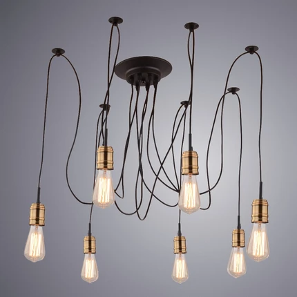 Подвесная люстра Arte Lamp MAZZETTO A4290SP-7BK