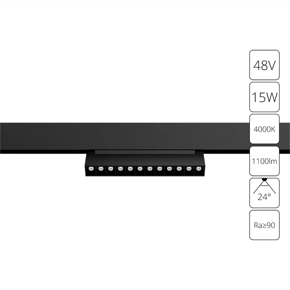 Магнитный трековый светильник Arte Lamp LINEA A4638PL-1BK