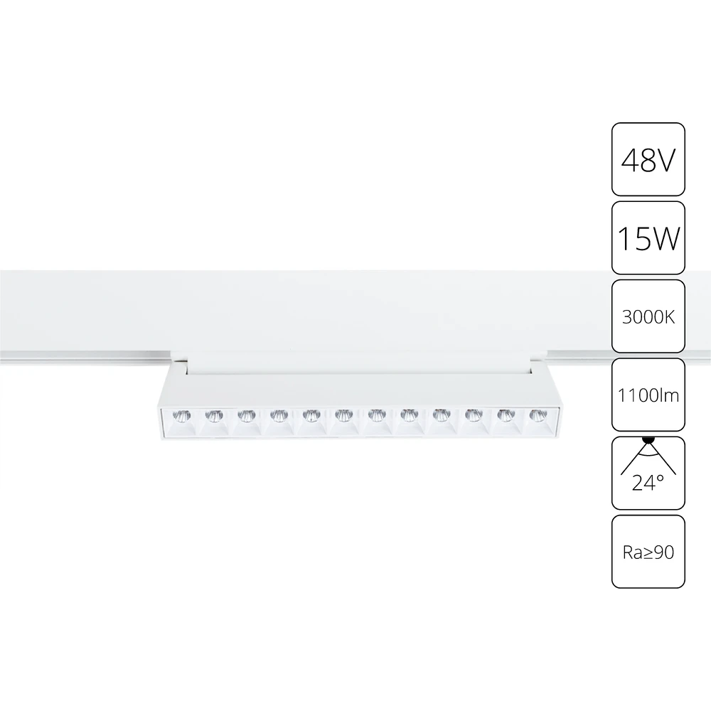 Магнитный трековый светильник Arte Lamp LINEA A4648PL-1WH
