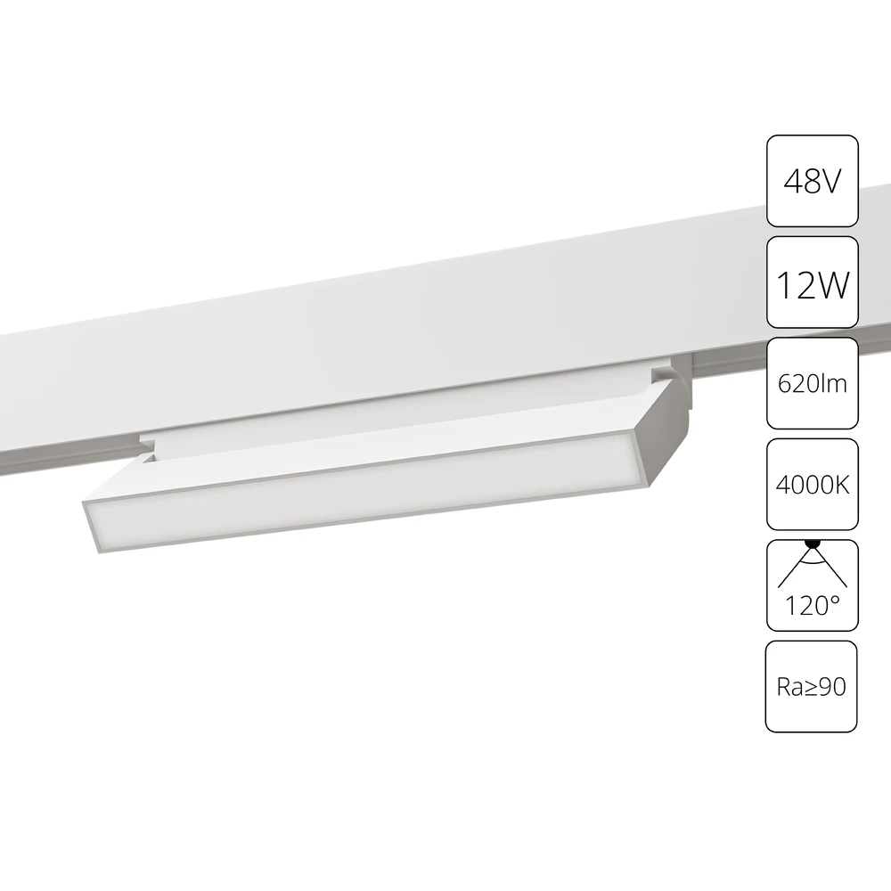 Магнитный трековый светильник Arte Lamp LINEA A4669PL-1WH