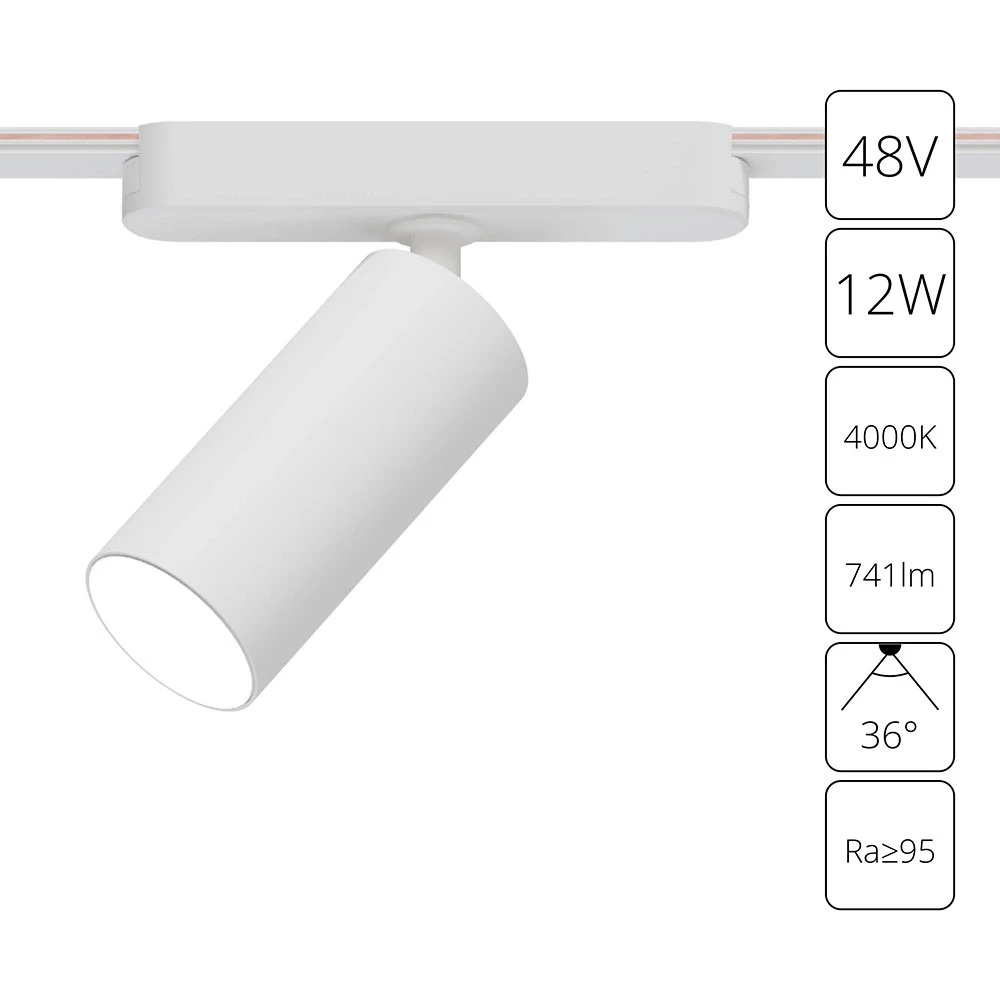 Магнитный трековый светильник Arte Lamp RAPID A6158PL-1WH