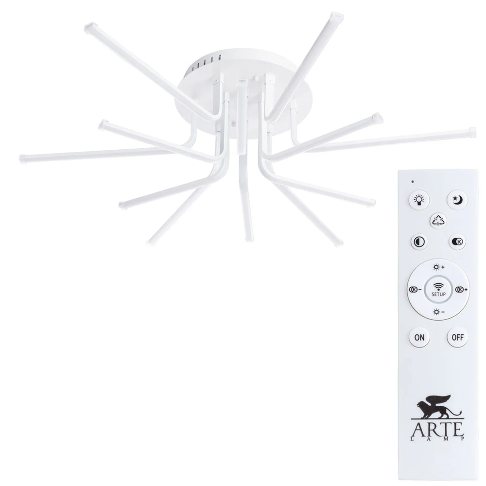 Потолочная люстра Arte Lamp STICK A6207PL-12WH