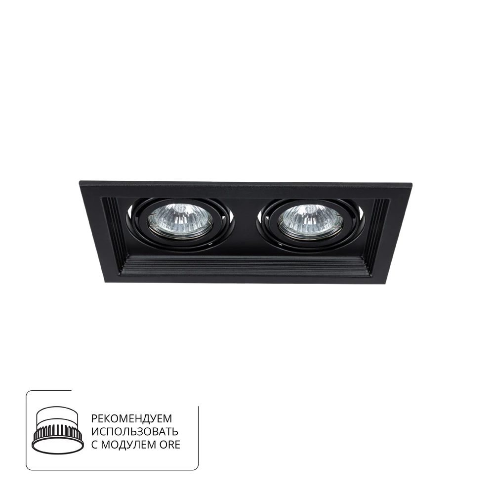 Точечный встраиваемый светильник Arte Lamp CANIS A6661PL-2BK