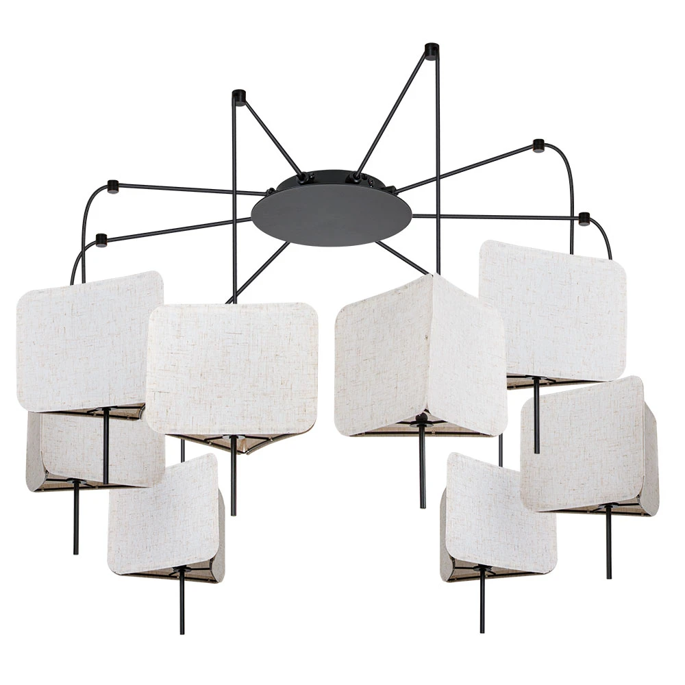 Подвесная люстра Arte Lamp TRIXIE A7084SP-8BK