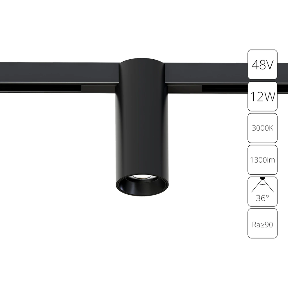 Магнитный трековый светильник Arte Lamp OPTIMA A7290PL-1BK